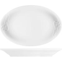 Селедочница «Мелодия»;фарфор;,H=35,L=220,B=130мм;белый