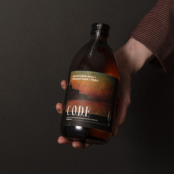 Кордиал «Гранатовое Вино / Грецкий Орех / Яффа» C.O.D.E;стекло;0,5л;D=7,H=18см