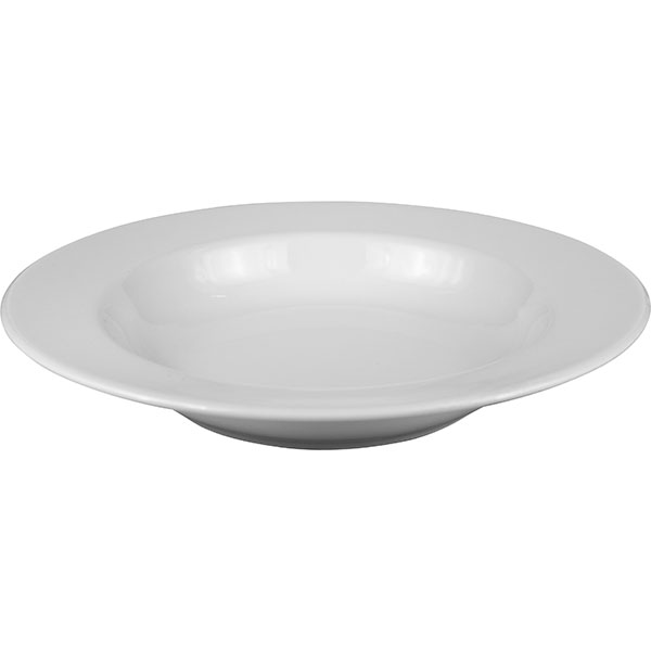 Тарелка глубокая «Тренд»;фарфор;450мл;D=24см;белый