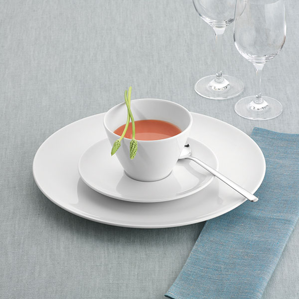 Блюдце «Опшенс»;фарфор;D=120/37,H=13мм;белый