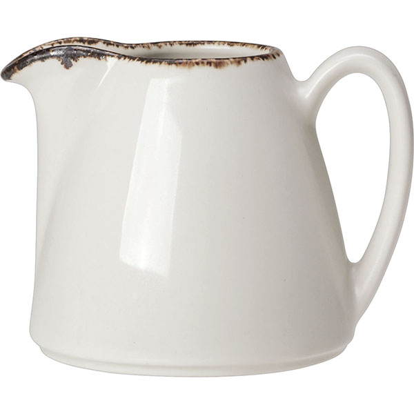 Молочник «Браун Дэппл»;фарфор;142мл;,H=7см;белый,коричнев.