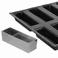 Форма кондитерская «Прямоугольник»;сталь нерж.;,H=35,L=120,B=40мм;металлич.
