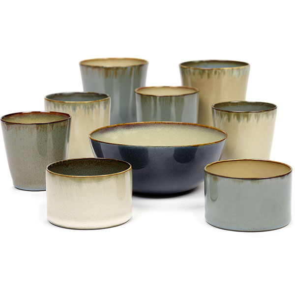 Салатник;керамика;450мл;D=137,H=60мм;серый,синий