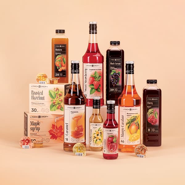 Сироп «Малина» Pinch&Drop;стекло;1л;D=85,H=330мм