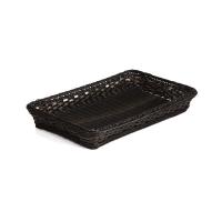 Корзина плетеная «Фрэймс»;полипроп.;,H=70,L=325,B=265мм;черный дуб