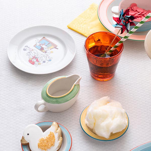 Тарелка «Далматинцы» мелкая;фарфор;D=17,5см;белый