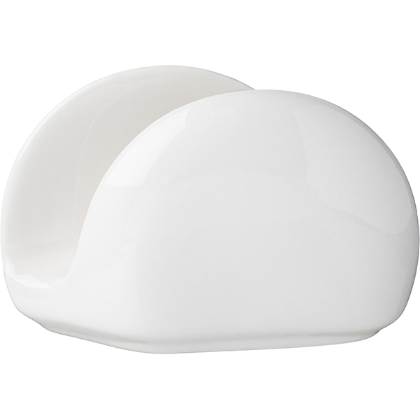 Салфетница «Кунстверк»;фарфор;,H=75,L=115,B=40мм;белый