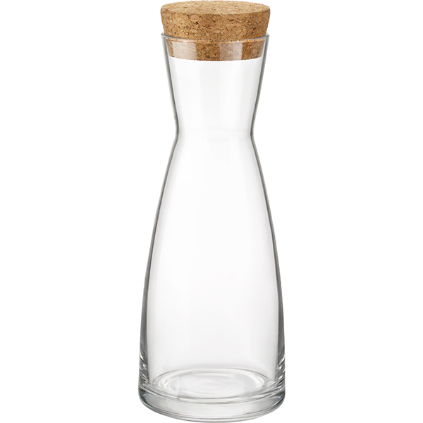 Кувшин «Эпсилон» без ручки с лазерной насечкой;стекло;0,55л;D=84,H=204мм;прозр.