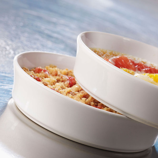 Форма для запекания «Александрия»;фарфор;240мл;D=140,H=35мм;белый