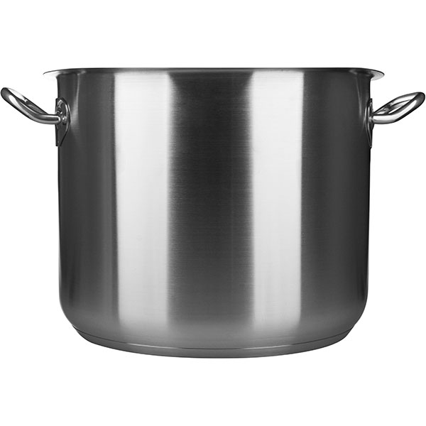 Кастрюля-котел б/крышки;сталь нерж.;17л;D=30,H=25см;металлич.