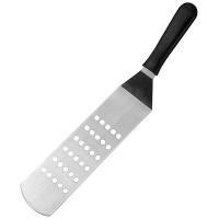 Лопатка изогнут. перфор. «Проотель»;сталь нерж.,пластик;,L=425/250,B=75мм;металлич.,черный