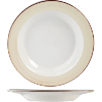 Тарелка для пасты «Чино»;фарфор;415мл;D=270,H=35мм;белый,бежев.