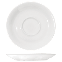 Блюдце «Кунстверк»;фарфор;D=115/40,H=16мм;белый