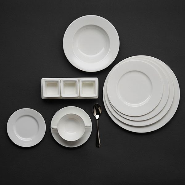 Тарелка «Классик Вайт» мелкая;кост.фарф.;D=27,5см;белый