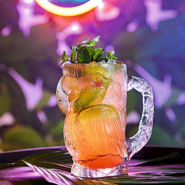 Кружка для пива «Паррот»;стекло;0,9л;D=17,6,H=19см