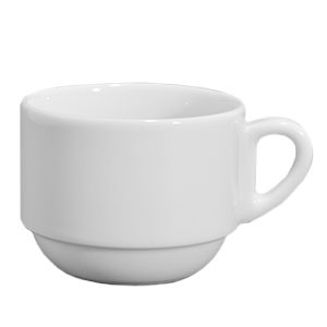 Чашка чайная «Бистро»;фарфор;200мл;D=81мм;белый