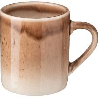 Кружка «Маррон Реативо»;фарфор;350мл;,H=10,L=11,5см;коричнев.,бежев. Кружка «Маррон Реативо»;фарфор;350мл;,H=10,L=11,5см;коричнев.,бежев.
