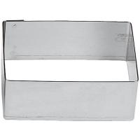 Форма кондитерская «Прямоугольник»[6шт];сталь;,H=3,L=6,B=5см;металлич.