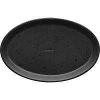 Тарелка «Оникс» овальная;керамика;,L=25,B=16,5см;черный