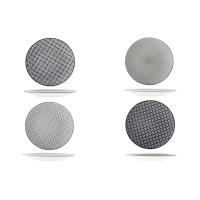 Тарелка «Крэйзи» набор[4шт];керамика;D=21,H=6см;разноцветн.