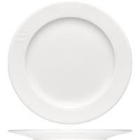 Тарелка «Карат» мелкая;фарфор;D=255,H=20мм;белый