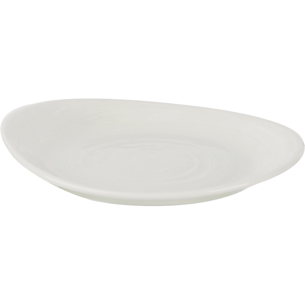 Тарелка пирожковая «Скейп»;фарфор;,L=15,5,B=13,5см;белый