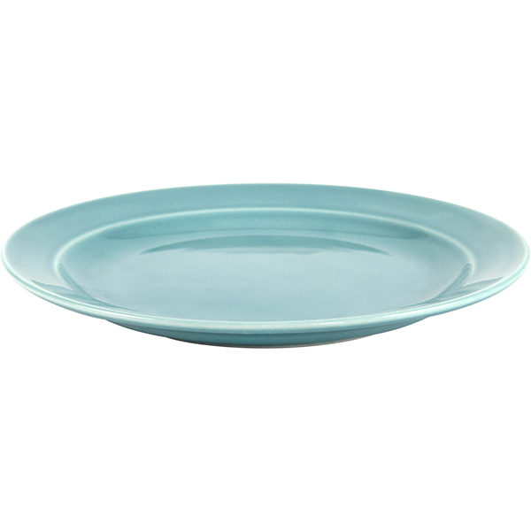 Тарелка «Акварель» Принц мелкая;фарфор;D=240,H=27мм;голуб.