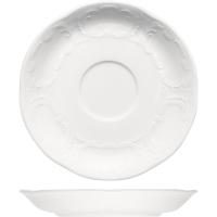 Блюдце «Моцарт»;фарфор;D=145/45,H=20мм;белый