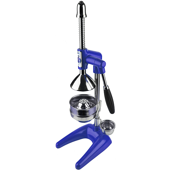 Пресс для цитрусовых и граната;сталь нерж.;D=11,H=49,L=24,B=19см;синий