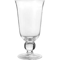 Ваза д/цветов на ножке;стекло;D=11,H=20см;прозр.