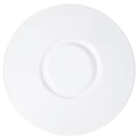 Блюдце «Интэнсити Барил» для чашки Q3634;стекло;D=15,4см;белый