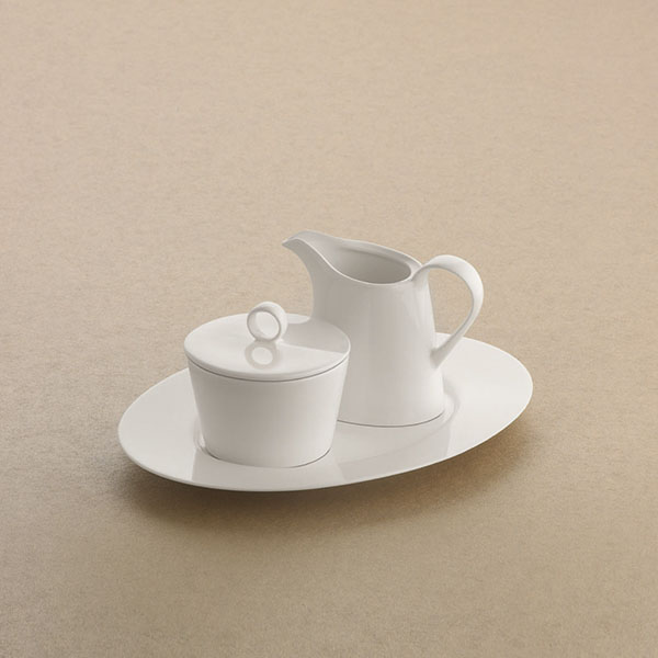 Молочник «Пьюрити»;эко-кост. фарф.;300мл;D=60,H=117,L=152мм;белый