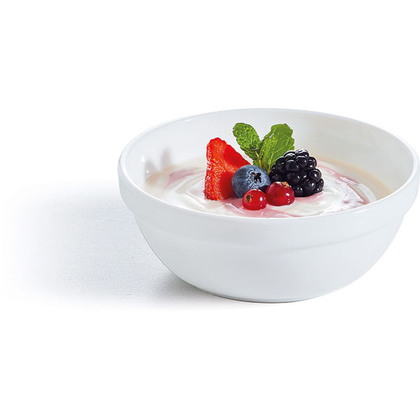 Салатник «Ресторан»;стекло;300мл;D=120,H=45мм;белый