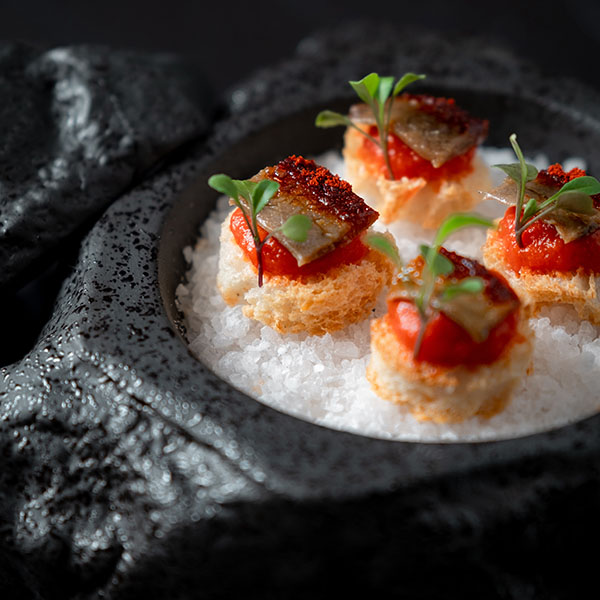 Емкость для закусок «Ро Дизайн Бай Эрбиси» с крышкой;керамика;,H=13,5,L=16,5,B=16,5см;черный