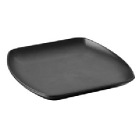 Тарелка квадратная;керамика;,H=29,L=260,B=260мм;черный