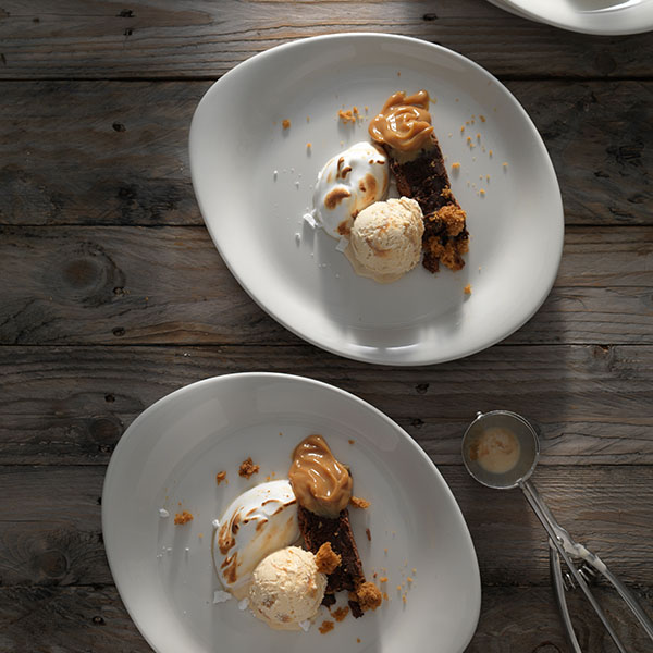 Тарелка «ФриСтайл» мелкая;фарфор;,L=30,B=27,8см;белый