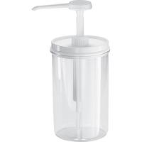 Диспенсер д/соусов (порция 4мл);акрил;250мл;D=65,H=96мм;прозр.,белый