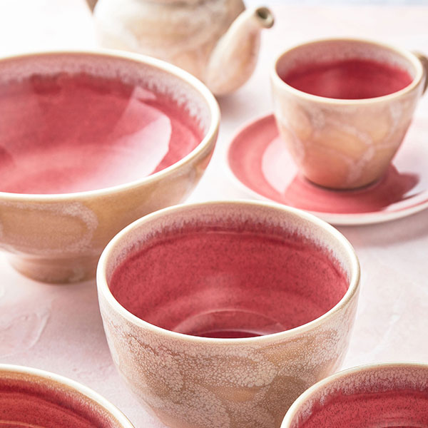 Блюдце «Везувиус Роуз Кварц»;фарфор;D=152,5/50мм;розов.