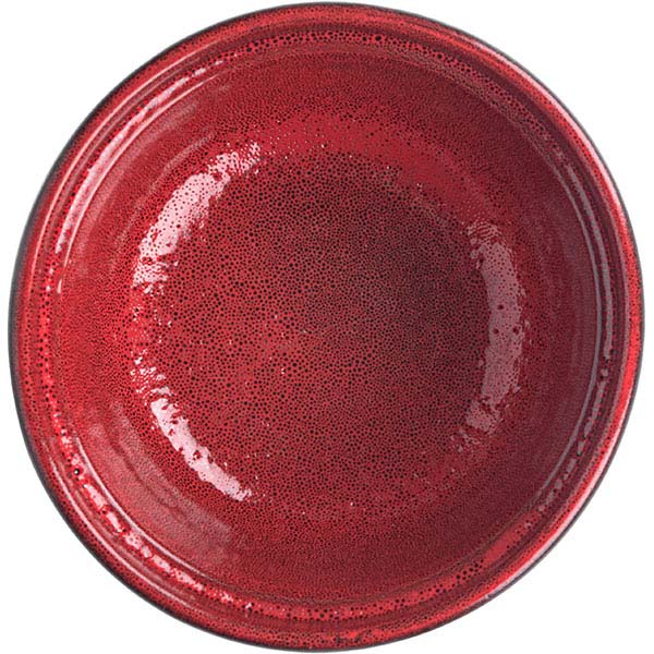Салатник «Млечный путь красный»;фарфор;300мл;D=13см;красный,черный
