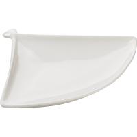 Блюдо «Кунстверк» веер;фарфор;,H=15,L=200,B=130мм;белый