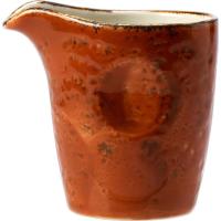 Молочник «Крафт Терракота»;фарфор;85мл;D=58,H=72,L=75мм;терракот