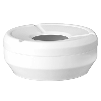 Пепельница;пластик;D=10,H=4см;белый