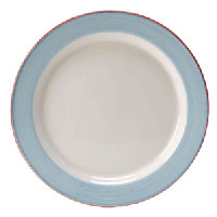 Тарелка «Рио Блю» мелкая;фарфор;D=16,5см;белый,синий