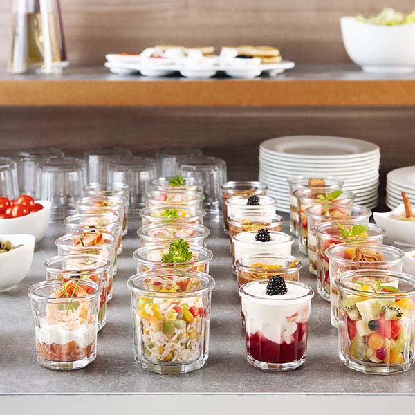 Стакан для подачи «Эскаль»;стекло;310мл;D=90,H=87мм;прозр.