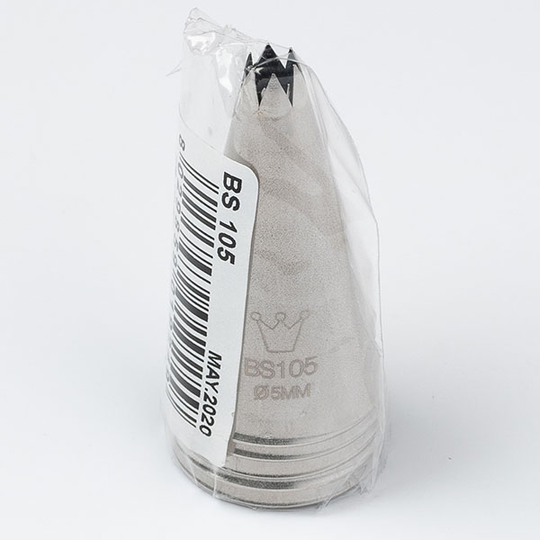 Насадка кондитерская «Открытая звезда»[5шт];сталь нерж.;,H=50,L=25/5мм