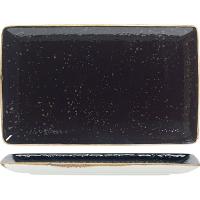 Блюдо «Крафт Лакрица» прямоугольное;фарфор;,L=27,B=16,5см;черный