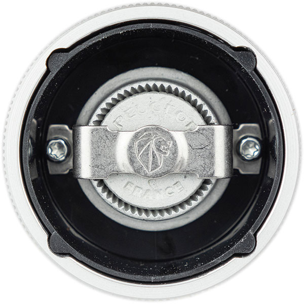 Мельница для перца «Лайн»;бук,алюмин.;D=52,H=180мм;белый,св. дерево