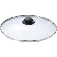 Крышка;стекло,пластик;D=32см;прозр.,черный