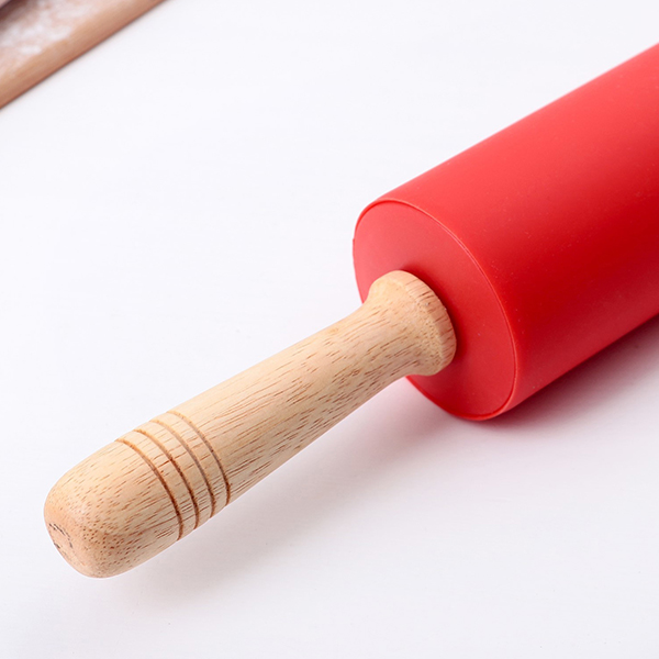 Скалка «Валенсия»;силикон,пластик;,L=52/27,5см;разноцветн.