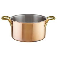 Кастрюля «15500»;сталь нерж.,медь;6,3л;D=24,H=14см;медный,металлич.